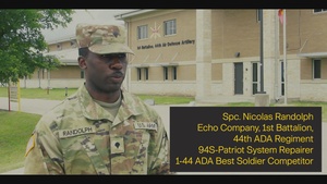Soldier from Echo Company competes in Best Soldier of the Quarter Competition