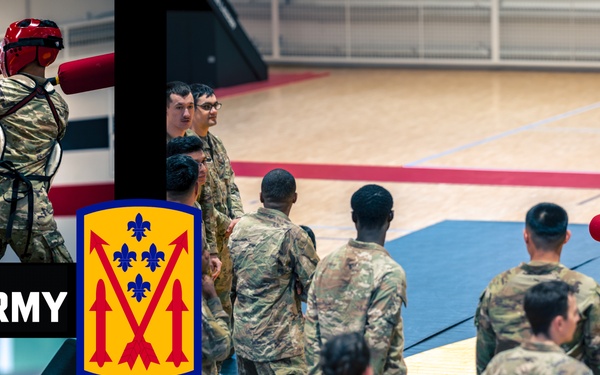 Air Defenders Participate in Pugil Stick Matches, in Sembach, Germany