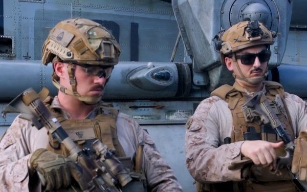 B-Roll: BLT 3/5 Marines Conduct Marksmanship Training Aboard USS Portland