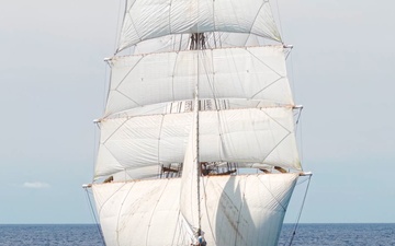 B-ROLL: US Coast Guard Cutter Eagle conducts training during first cadet summer training phase of 2026