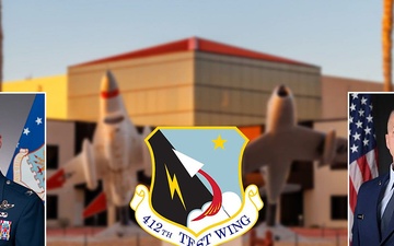 412th Test Wing command team address Airmen at Commanders Call
