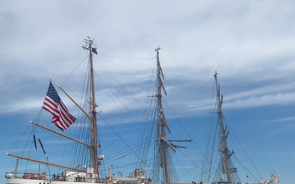 B-Roll: USCGC EAGLE Arrives in Baltimore for Sail250 Maryland