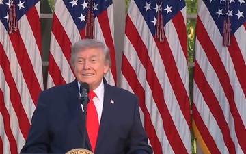 President Trump Participates in a Rose Garden Club Dinner with American Farmers