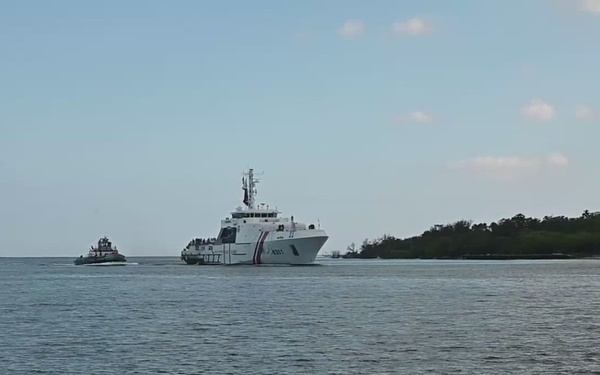 B-Roll: Philippine Coast Guard Gabriela Silang-class offshore patrol vessel BRP Gabriela Silang (OPV 8301) arrives at Pearl Harbor for RIMPAC 2026