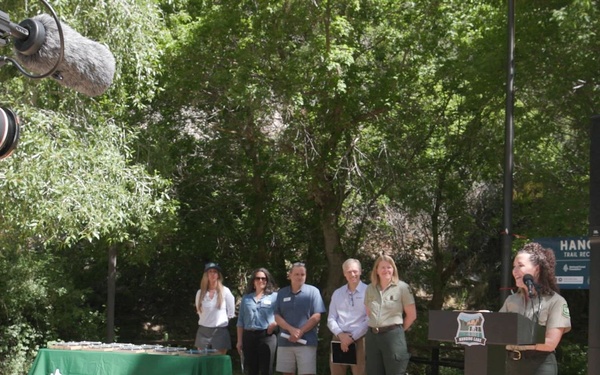 Ribbon Cutting Ceremony Marks Hanging Lake Trail Reopening (B-Roll)