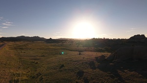 Aerial Views of Pole Mountain Landscape (B-Roll)