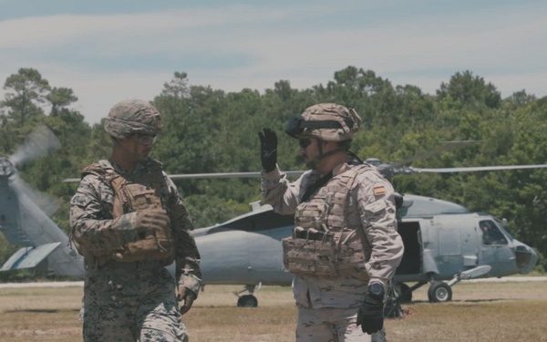 U.S. Marines participate in Fleet Exercise 250 with Spanish and French Marines