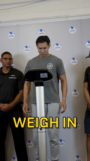 Soldiers Weigh-in Prior to Fort Hood's Fight Night