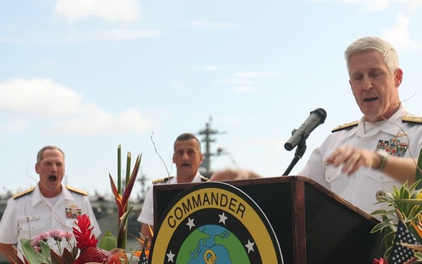B-Roll: Adm. Stephen Koehler speaks at the RIMPAC opening ceremony