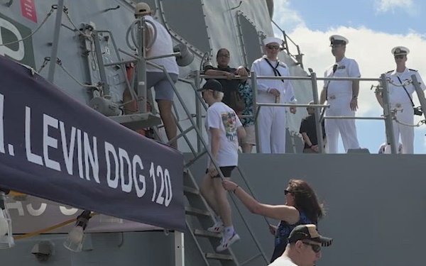 B-Roll: Naval vessels host tours for RIMPAC 26 "Open Ship Day"