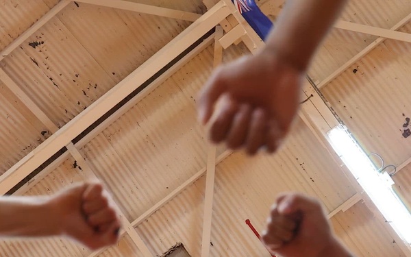 B-Roll: RIMPAC volleyball tournament: Chilean Navy vs. Peruvian Navy