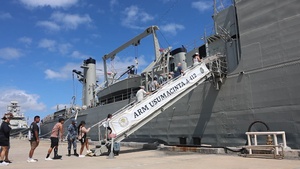 B-Roll: Naval vessels host tours for RIMPAC 26 "Open Ship Day"