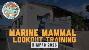 U.S. Navy hosts Marine Mammal Training Lookout for RIMPAC partnered forces