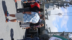 B-Roll: Naval vessels host tours for RIMPAC 26 "Open Ship Day" - Vertical