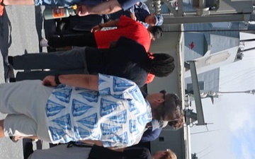 B-Roll: Naval vessels host tours for RIMPAC 26 "Open Ship Day" - Vertical