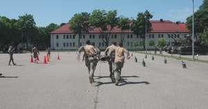 U.S., Romanian, and Croatian forces complete challenging military obstacle course in Poland