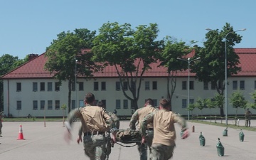 U.S., Romanian, and Croatian forces complete challenging military obstacle course in Poland