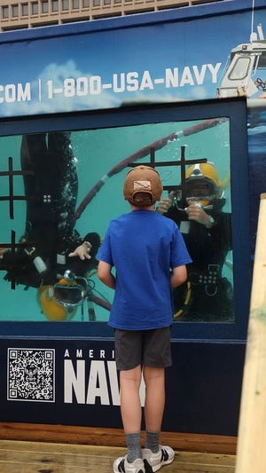 Navy Diver Explosive Ordnance Disposal Interactive Exhibit at Baltimore Inner Harbor