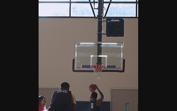 B-Roll: U.S. Navy Sailors compete in RIMPAC 26 basketball finals - Vertical