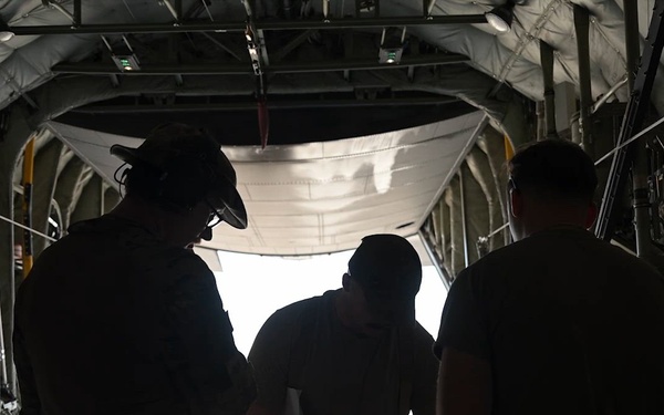 C-130J conducts cargo operations in CENTCOM
