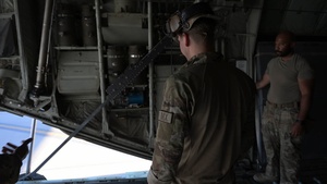C-130J transports cargo across AOR
