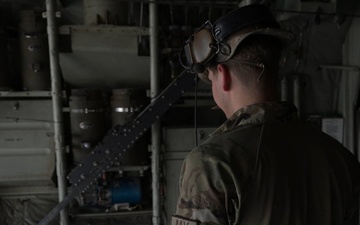 C-130J transports cargo across AOR