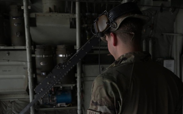 C-130J transports cargo across AOR