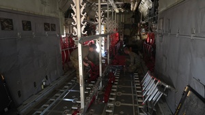 C-130H3 conducts cargo operations across CENTCOM
