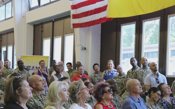 21st TSC Commanding General Speaks at the Spellacy Fitness Center Opening