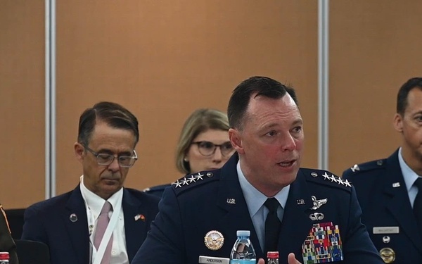 B-Roll: USAFRICOM commander shares opening remarks at State Partnership Program (SPP) Adjutants General Conference during ACHOD 2026