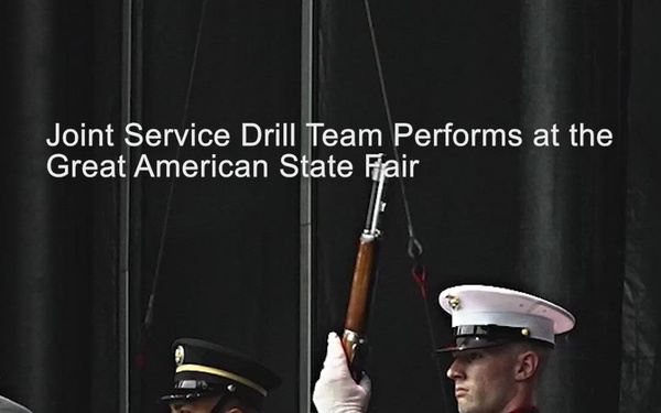 Precision in Patriotism, Joint Service Drill Team Performs at The Great American State Fair