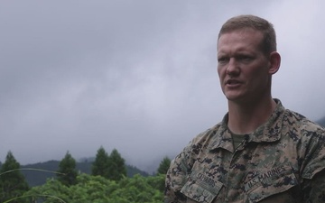 HIJUDAI MANEUVER AREA, OITA, JAPAN – U.S. Marine Corps 1st Lt. Allen Salyards Conducts an Interview During Exercise Resolute Dragon