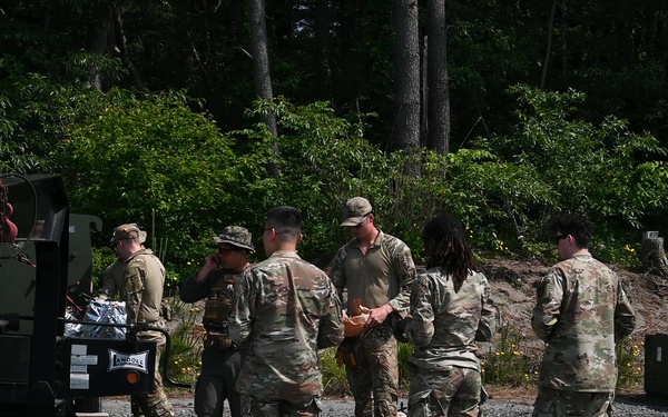 35th Civil Engineer Squadron and Marine Wing Support Squadron 171 Expolosive Ordnance Disposal technicians conduct joint exercise at Misawa Air Base