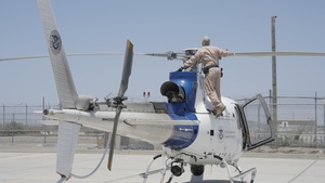 B-Roll: AMO Crew Conducts Pre-Flight Safety Checks of an A-Star Helicopter