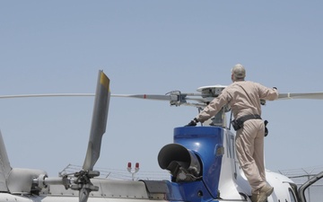 B-Roll: AMO Crew Conducts Pre-Flight Safety Checks of an A-Star Helicopter