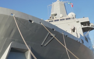USS San Antonio (LPD 17) departs Naval Station Norfolk