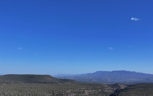 Juniper Removal Project Aerial Views of Landscape (B-Roll)
