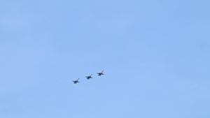 NASA F-5s arrive at JBA for “Freedom 250”