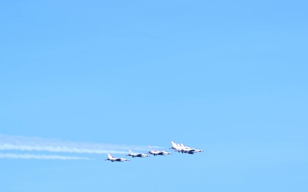 U.S. Thunderbirds arrive for Freedom 250 celebration