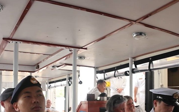 B-Roll: U.S. Pacific Fleet leadership host Pearl Harbor remembrance tour for allied partners