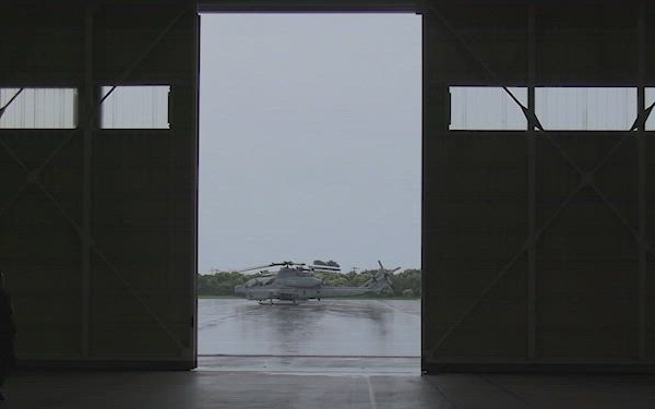 HMLA-367 fly over Fukuoka during Resolute Dragon 26