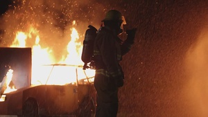 MWSS-172 Marines extinguish controlled fires in the Northern Training Area