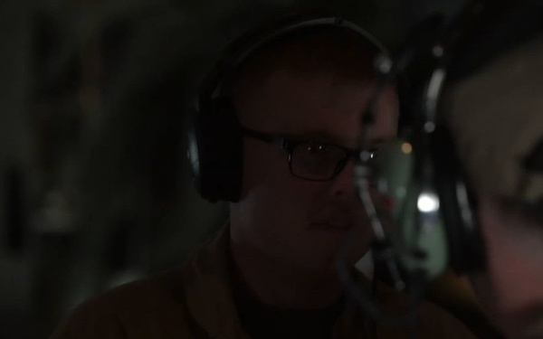 U.S. Marine Corps KC-130J delivers cargo in CENTCOM