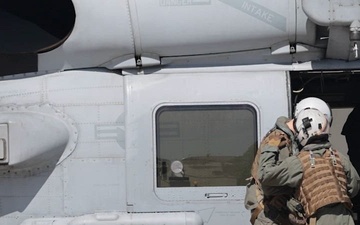 Helicopter Maritime Strike Squadron (HSM) 79, conduct interoperability flight operations with Juan Carlos I, (L61)