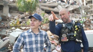 CDA John Barrett Visits Urban Search and Rescue Site