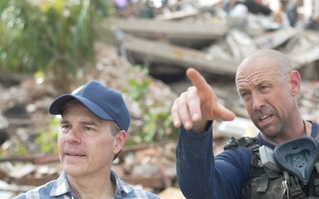 CDA John Barrett Visits Urban Search and Rescue Site