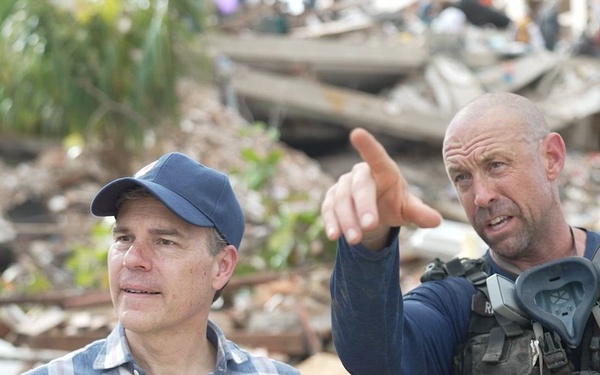 CDA John Barrett Visits Urban Search and Rescue Site