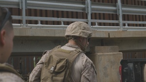 JTF-SB Marines conduct flood gate lock reinforcement operations in Naco