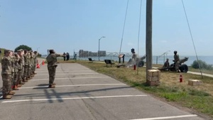 Fort Hamilton Renders Cannon Salute as USS Kearsarge Arrives for Sail4th 250 and International Naval Review