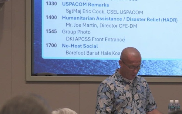 B-Roll: Senior enlisted leaders attend RIMPAC humanitarian assistance, disaster relief brief